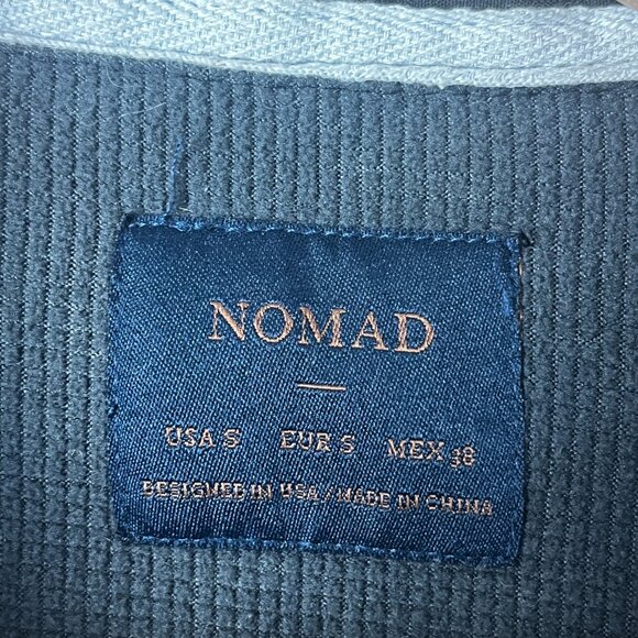 Nomad Men's Flannel Button Down Shirt Gray Black Plaid Small - Picture 4 of 5